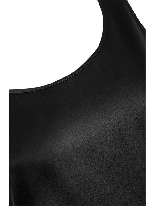 Canotta Pan in raso di seta Nero MM Max Mara | 2526166017600003